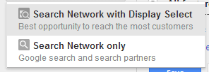 Search Network with Display Select Search Network with Display Select