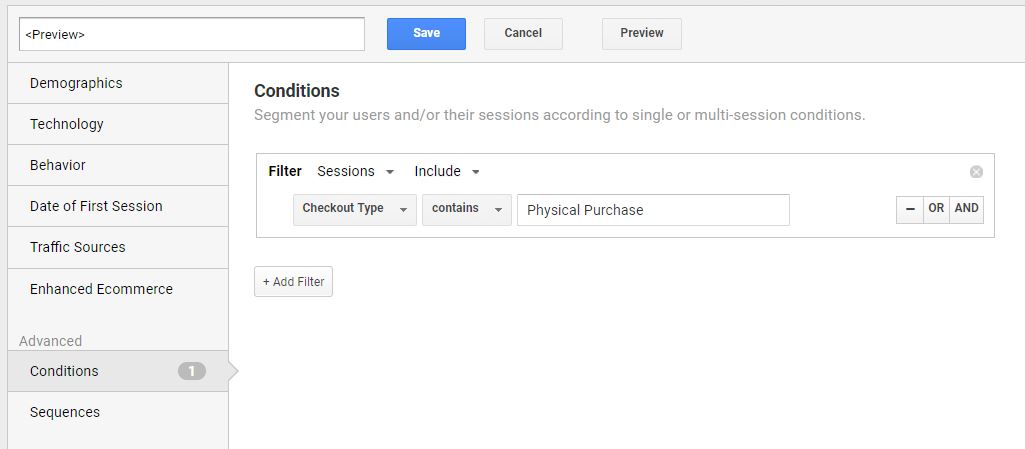 Checkout data table with checkout type