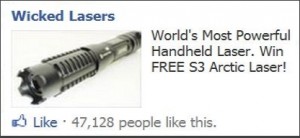 Wicked Lasers Facebook Ad Wicked Lasers Facebook Ad
