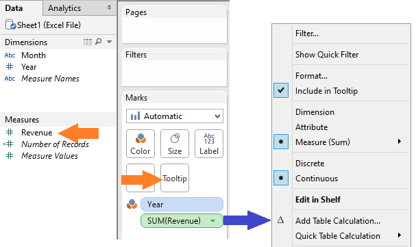 Tableau YOY bar chart tooltip with percent change Tableau YOY bar chart tooltip with percent change