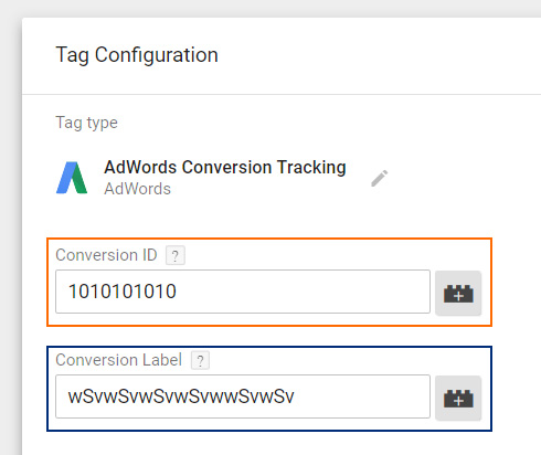 AdWords Conversion Tag GTM AdWords Conversion Tag GTM