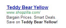 Example of poorly target ad. Example of poorly target ad.