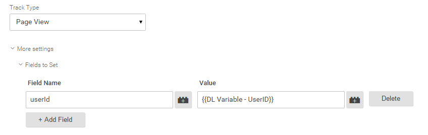 User-ID field to set User-ID field to set