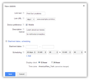 google adwords sitelinks google adwords sitelinks