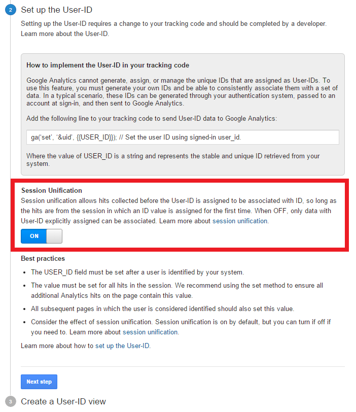 User-ID session unification settings User-ID session unification settings