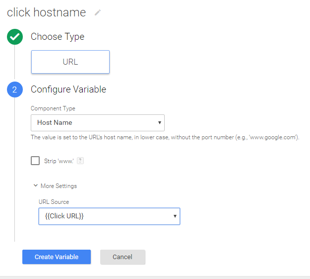 klicken Sie auf Hostname