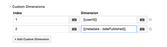 custom dimensions custom dimensions