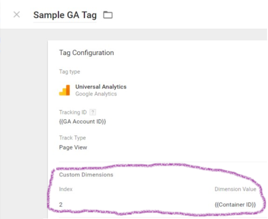 Add the Custom Dimension to your tags