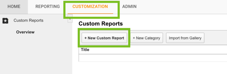 Custom reports location Custom reports location