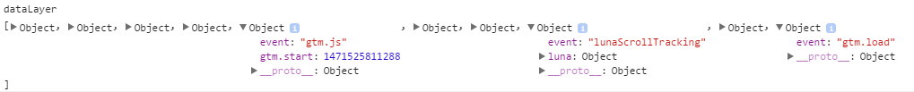 dataLayer schiebt