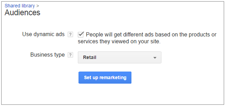 create a remarketing audience create a remarketing audience