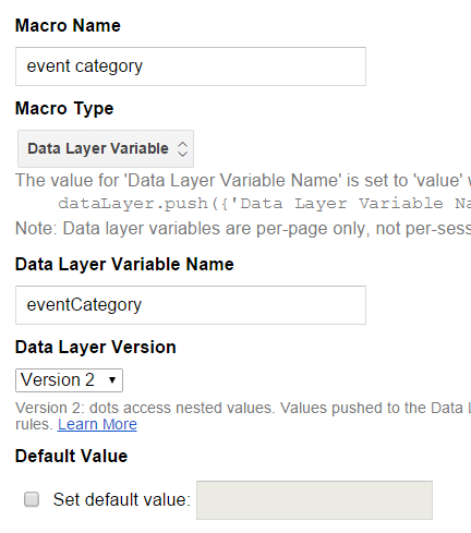 event category macro event category macro