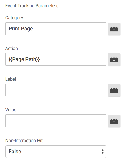 event tracking parameters