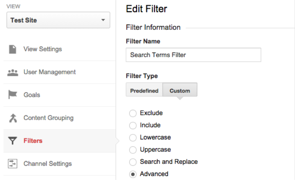 filtersettings filtersettings