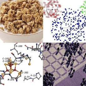 cereal, scatterplot, molecules, crowd