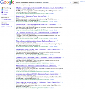 Site Search Results and Article Ideas