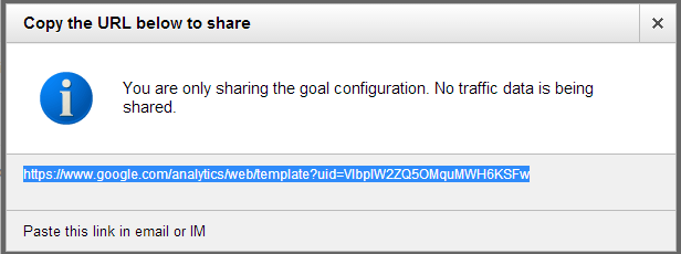share goal configuration share goal configuration