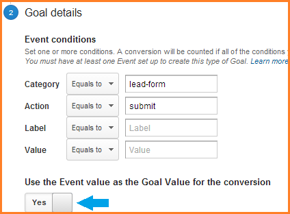 event goal dialog event goal dialog