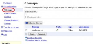 Google Webmaster Tools Sitemap submission Google Webmaster Tools Sitemap submission