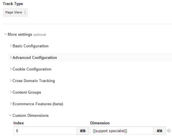 custom dimensions google tag manager