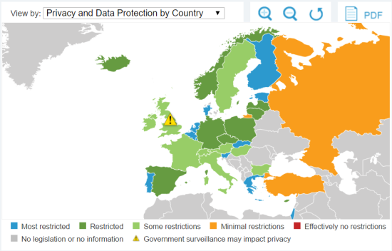 privacy and data protection by country europe