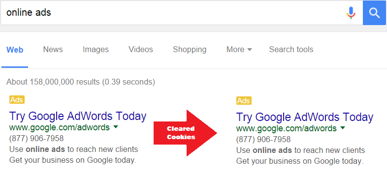 online ads cookies cleared online ads cookies cleared