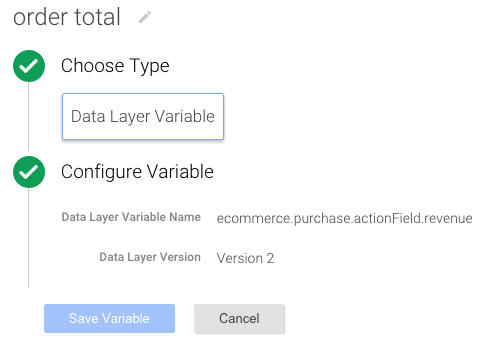 order value order value
