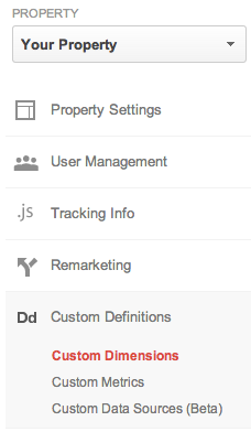 property-admin-custom-dimensions