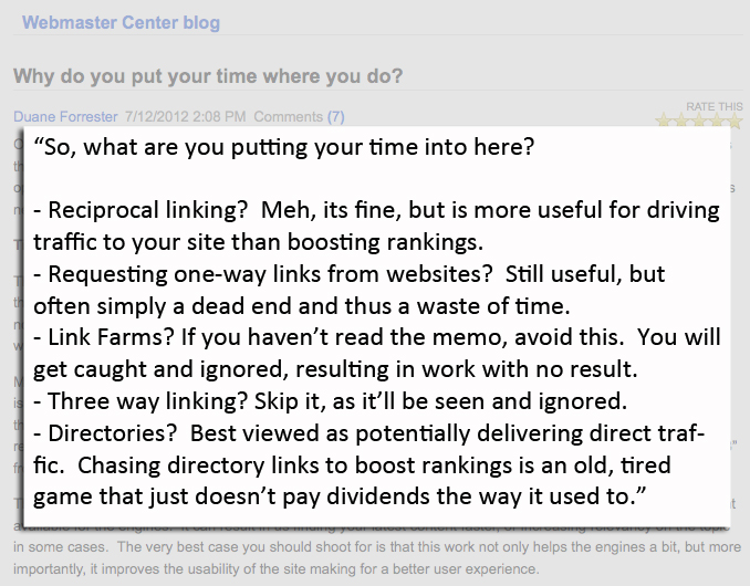 Bing says old link tactics don't carry same weight Bing says old link tactics don't carry same weight