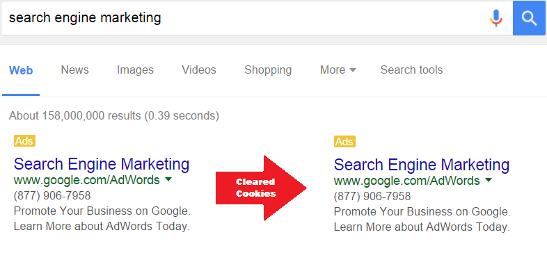 search engine marketing cookies cleared search engine marketing cookies cleared