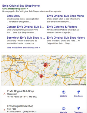 SERP without Google reviews