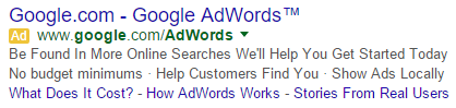 GoogleAdSitelinksOriginal GoogleAdSitelinksOriginal