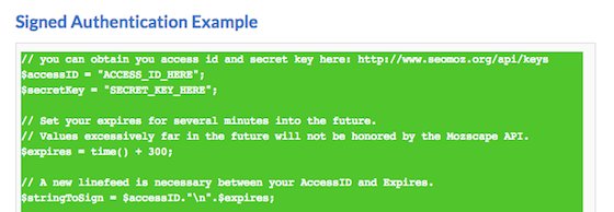 php signed authentication example php signed authentication example