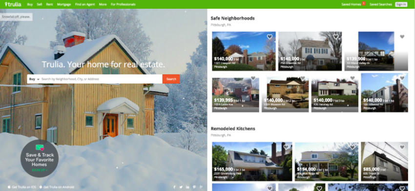 Trulia: a vertical search engine