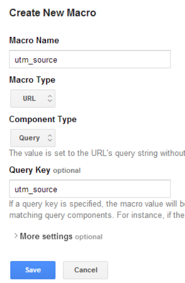 Google Tag Manager macro to capture utm_source