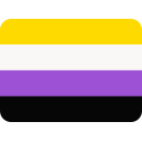 Non-Binary Pride Flag emoji