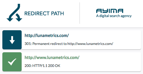 Redirect path