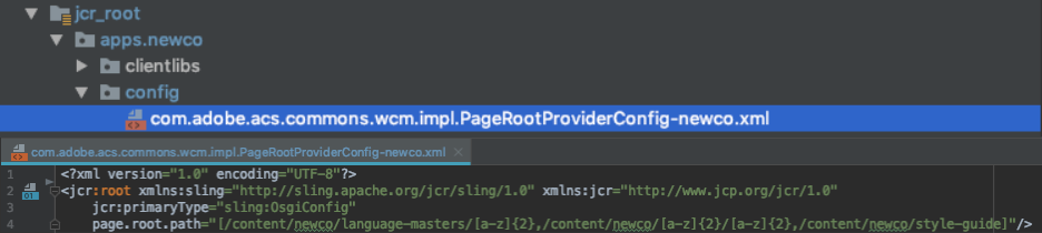 screen shot of Shared Component Props Page Root Provider