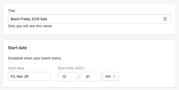 start date module in launchpad