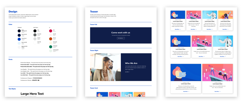 flexible page template examples