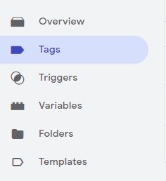 screenshot of where to add a new tag in Google Tag Manager