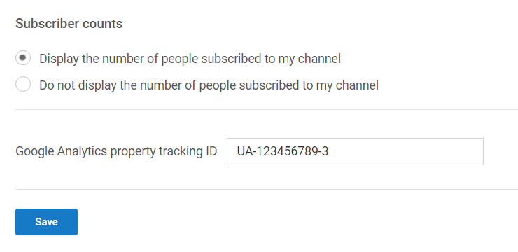 youtube tracking ID photo